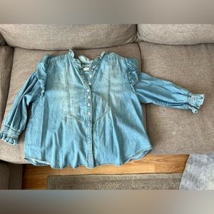 Free People Denim Top
